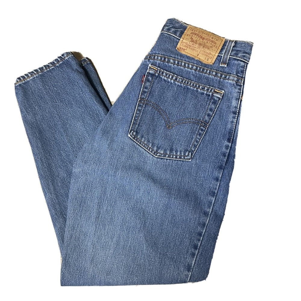 Vintage Levis 550 1990s 1999 Medium Wash Tapered